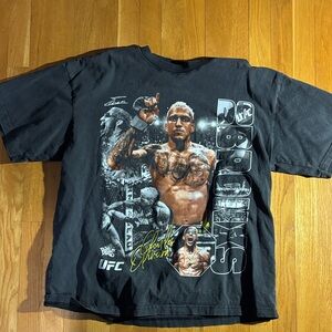 UFC Black Graphic Tee for Men